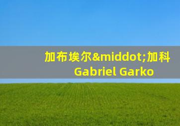 加布埃尔·加科 Gabriel Garko